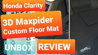 3D Maxpider KAGU  Custom Floor Mats for 2018 Honda Clarity Review and Unboxing [upl. by Kelli]