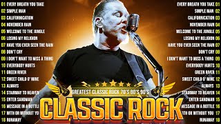 Best Of Classic Rock Songs Of All Time🔥ACDCBon JoviMetallica Guns N Roses U2⚡Classic Rock Songs [upl. by Olifoet]