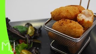 CROQUETAS DE GAMBAS  Cómo hacer croquetas caseras fáciles y ricas [upl. by Eldoree]