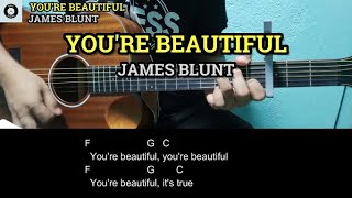 Youre Beautiful  James Blunt  Guitar Chords and Lyrics  Guitar Tutorial [upl. by Adyeren178]