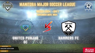 Novermber 28th WSF Div 1 Hammers FC vs Punjab United SC [upl. by Gratt]