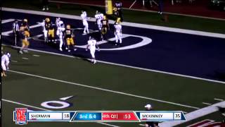 McKinney 33 Josh Whytus sneaks though defense for 7yd TD run [upl. by Kraul]