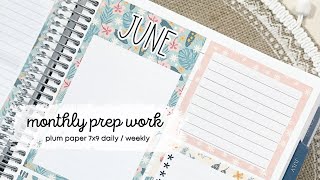 Plum Paper 7x9 Monthly Weekly Daily Plan with Me [upl. by Raymonds]