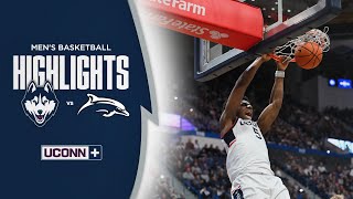 HIGHLIGHTS  UConn Mens Basketball Beats Le Moyne 9049 [upl. by Fredi]