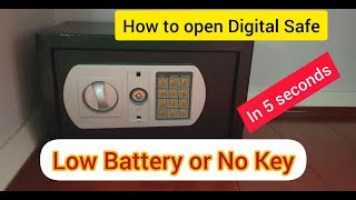 Open Digital Safe in 5 Seconds without key and Low Battery [upl. by Ellie]