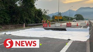 Sinkhole incident KLKarak highway to reopen on July 26 evening [upl. by Leile]