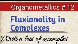 Fluxional Organometallic CompoundMScNotes [upl. by Laddy]