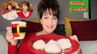 Making HEALTHIER MEXICAN WEDDING COOKIES  PECAN SNOWBALL COOKIES  MUKBANG [upl. by Romelle]