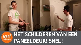 Hoe Schilder je Snel een Paneeldeur [upl. by Analrahc]