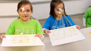 Earthquakeproof SpaghettiMarshmallow Buildings [upl. by Rebbecca]