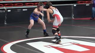 Dakota Kinney vs Tristan Murray 2018 OAC Junior High District 75 lbs [upl. by Daven]