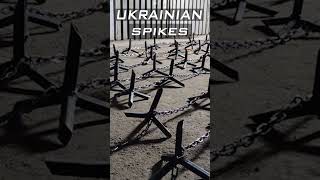 Ukraine deploying old weapons to stop Russian vehicles Caltrop 4pointed spike shorts army [upl. by Adnwahsor]