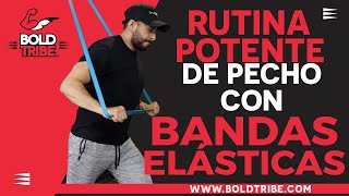 5 EJERCICIOS para AUMENTAR y DEFINIR PECHO con Bandas Elásticas  Adrianfit [upl. by Nairb]