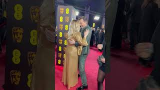 David Tennant amp wife Georgia share a hug on the BAFTA 2024 red carpet ❤️ [upl. by Salchunas405]