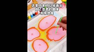 Water Marbling Art Set – Fun DIY Painting for Kids shorts [upl. by Aciraa]