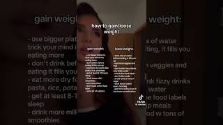 how to loosegain weight  not my vid [upl. by Kola]