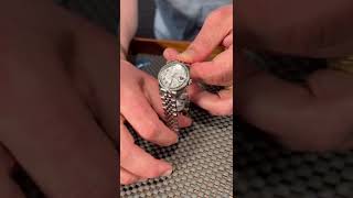 Rolex Datejust Steel Silver Gold Crystal Diamond Ladies Watch 179384 Review  SwissWatchExpo [upl. by Lauzon]