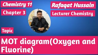 lec19 Molecular Orbital Theory  Chemical Bonding Class 11  Diagram of Oxygen and fluorine nbf [upl. by Lawler]