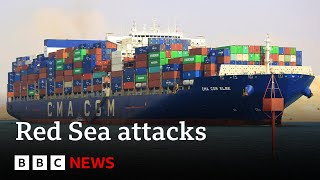 Commercial ships avoiding Red Sea over attack fears  BBC News [upl. by Sidoon]