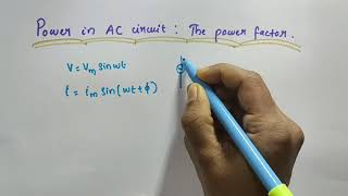 Power in AC circuit  Power factor Wattless current  Class 12 Physics  Alternating current [upl. by Avan]