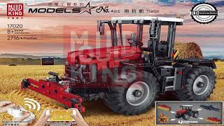 Mould King Instructions  Mould King Construction  17020  Tractor [upl. by Largent685]