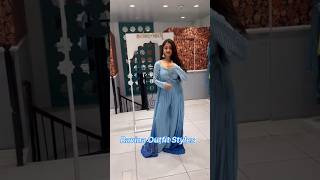 Sky blue party wear dress🥰💖fashiondressdesignsuitpartystyleshortsviralvideotrendingoutfit [upl. by Cherie553]