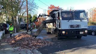 Arlington County Leaf Vacuum Truck Fall 2022 [upl. by Eerat]