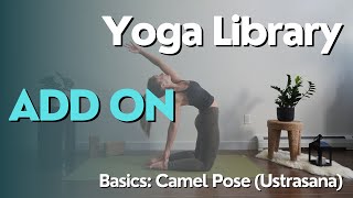 Yoga Library quotadd onquot  Basics Camel Pose Ustrasana [upl. by Anik]