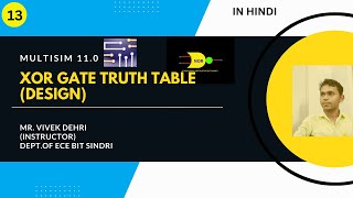 👉👉XOR gate Circuit design in Multisim [upl. by Tate]