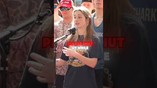 She told everyone to shut up and got “DESTROYED” ❓❌✅charliekirk donaldtrump [upl. by Scoles]