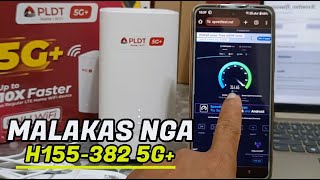 PLDT H155382 5G SULIT SA LAKAS  REVIEW  SPEED TESTING AND BAND LOCKING [upl. by Brant]