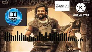 ps 1 dolby atmos 71 audio tamil song [upl. by Haididej]