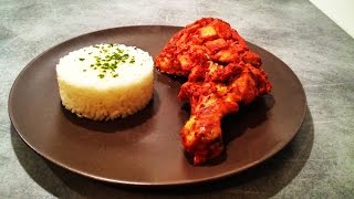 Recette facile de Poulet façon Tandoori  Poulet rougetandoori chickenدجاج تندوري [upl. by Rhys358]