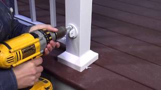 How to Install Aluminum Railings Stairs [upl. by Sladen]