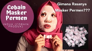 INDUK 1  Cobain Masker Kayak Permen dari China Bisa dimakankah DIY Compressed Mask [upl. by Ravaj]