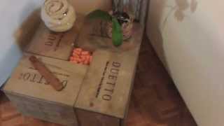 RECYCLED WINE BOX COFFEE TABLE DIY [upl. by Platus609]