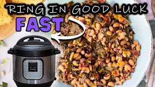 Instant Pot BlackEyed Peas and Greens A Southern Staple [upl. by Harolda]