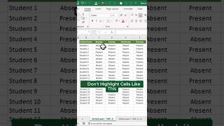 MASTER Excel Cell Color Formatting Secrets EXPOSED shorts exceltips exceltutorial learnexcel [upl. by Nyliret]