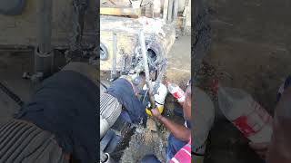 EXCAVATORS DEEPER STICK LINE BORING MACHINING TO SMOOTHEN THE WELD REPAIRED DAMAGED HOLE DOZERS [upl. by Greggory841]