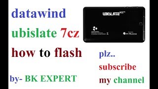 how to flash datawind ubislate 7cz [upl. by Atnod]