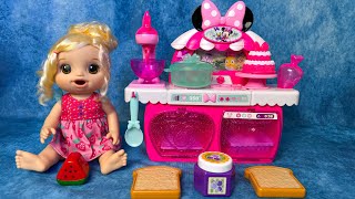 16 Minutes Satisfying with Unboxing Cute Kitchen Toyset Baby Alive Doll Playset ASMR Review Toys [upl. by Geri]