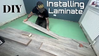 How To Install Laminate Flooring  Easy Step By Step Beginners Guide [upl. by Nosna]