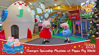 Georges Spaceship Playzone at Christmas at Peppa Pig World Dec 2023 4K [upl. by Rossen96]