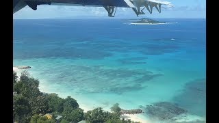 Air Seychelles  Mahe ✈ Praslin  4K [upl. by Ecirtaemed]