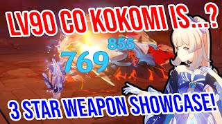 C0 Kokomi is 3★ Weapon Showcase Healing Damage and MORE Genshin Impact [upl. by Fedirko]