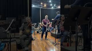 Alto clarinet amp orchestra Marco Mazzini rehearsing in Brazil [upl. by Madid]