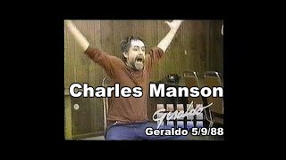 Charles Manson  interview in prison  Geraldo Rivera Show 5988 [upl. by Silloc727]