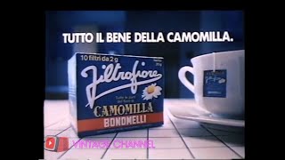 Pubblicità 80  Camomilla filtrofiore Bonomelli  E fai la pace con il mondo  1985 [upl. by Klusek]