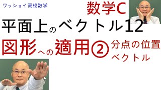 【数C 平面上のベクトル12 図形への適用②】線分を内分・外分する点の位置ベクトルを自在に扱えることが必須です。 [upl. by Attekahs130]