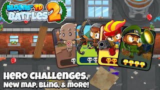 Bloons TD Battles 2 Update 43 Coming Soon  Hero Challenges amp New Map [upl. by Ridglee552]